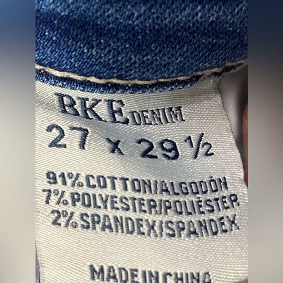 BKE Payton Mid Rise Flare Distressed Stretch Jeans Size 27x29.5 Women’s EUC - Picture 4 of 10